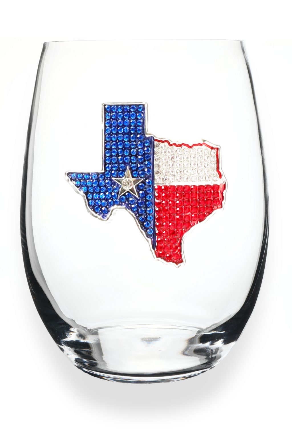 Texas Stemless Wine Glass