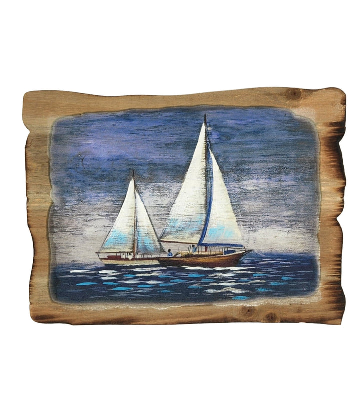 Wooden Sailboat Wall Art