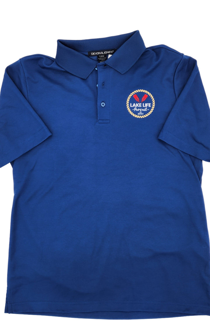 Men's Polo with Signature Lake Life Pursuit Logo