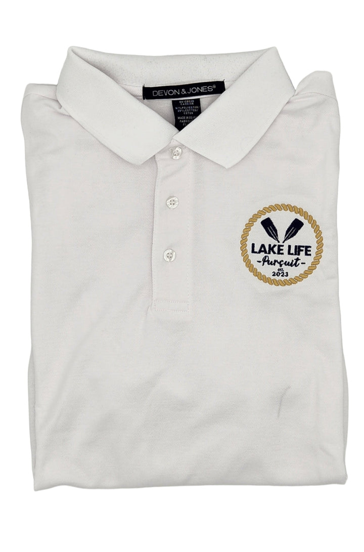 Men's Polo with Signature Lake Life Pursuit Logo