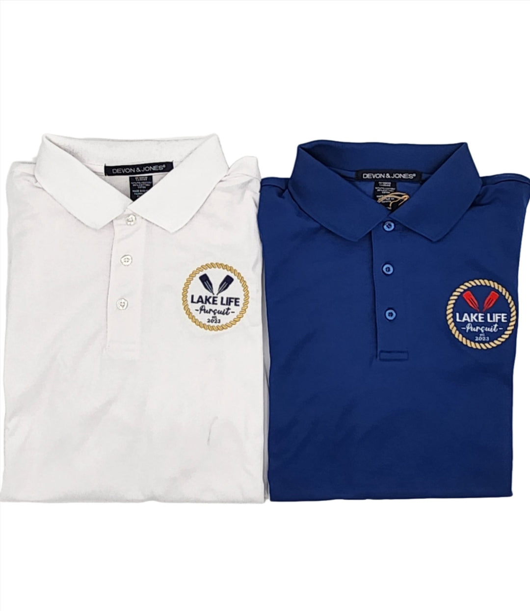 Men's Polo with Signature Lake Life Pursuit Logo