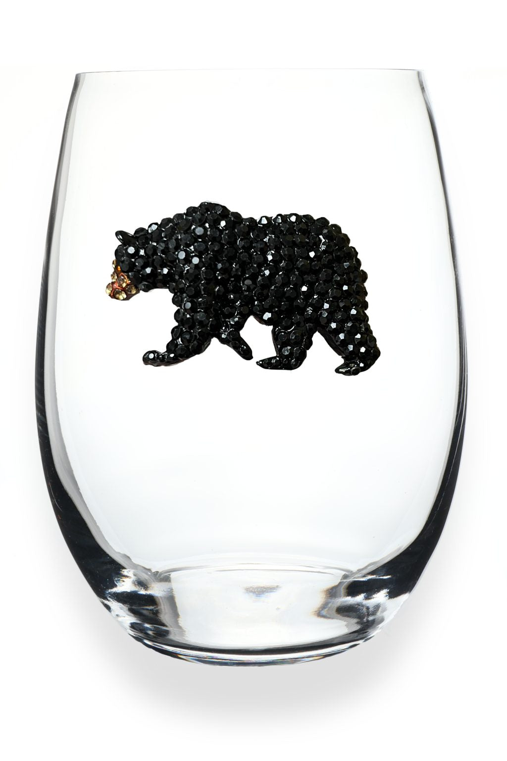 Black Bear Stemless Wine Glass