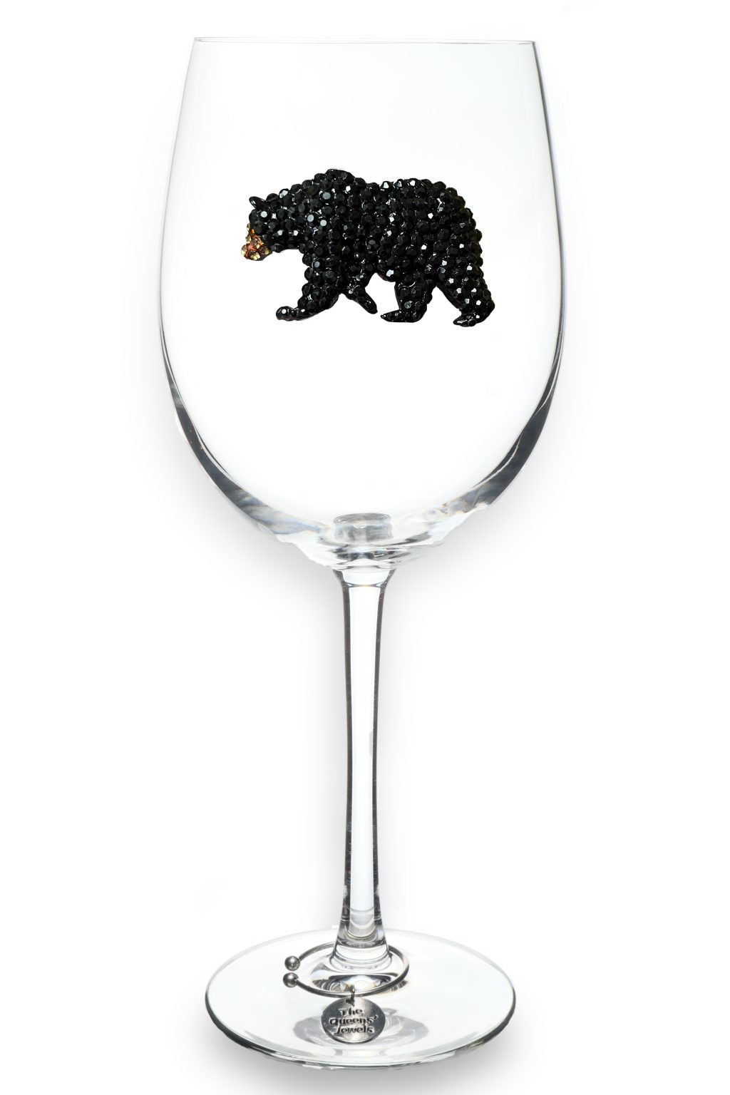 Black Bear Stemmed Wine Glass