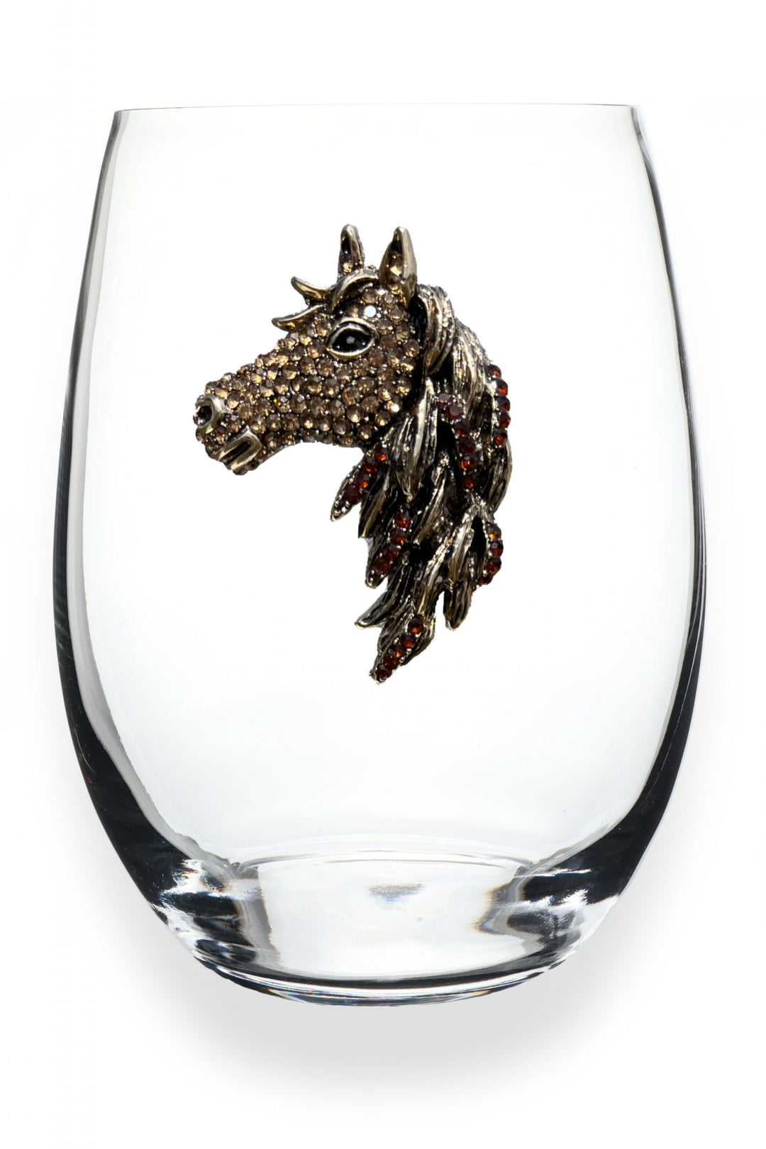 Horse Stemless Wine Glass