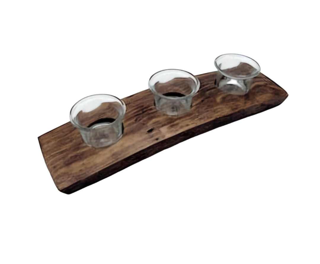 Wine Stave 3 Votive Holder