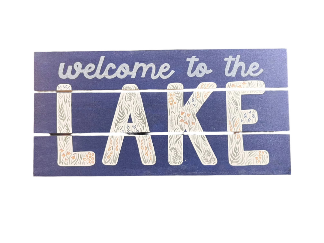 Welcome to the Lake Sign