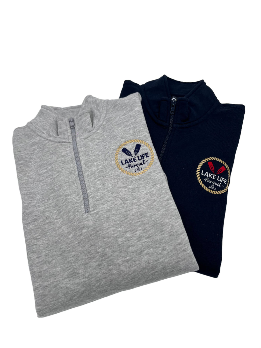 1/4 Zip Sweatshirt with Embroidered Logo