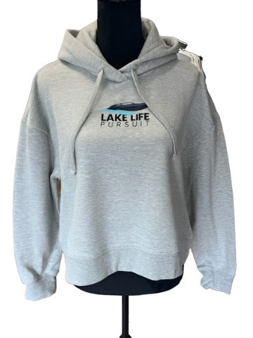 Cropped Hoodie with Boat Logo