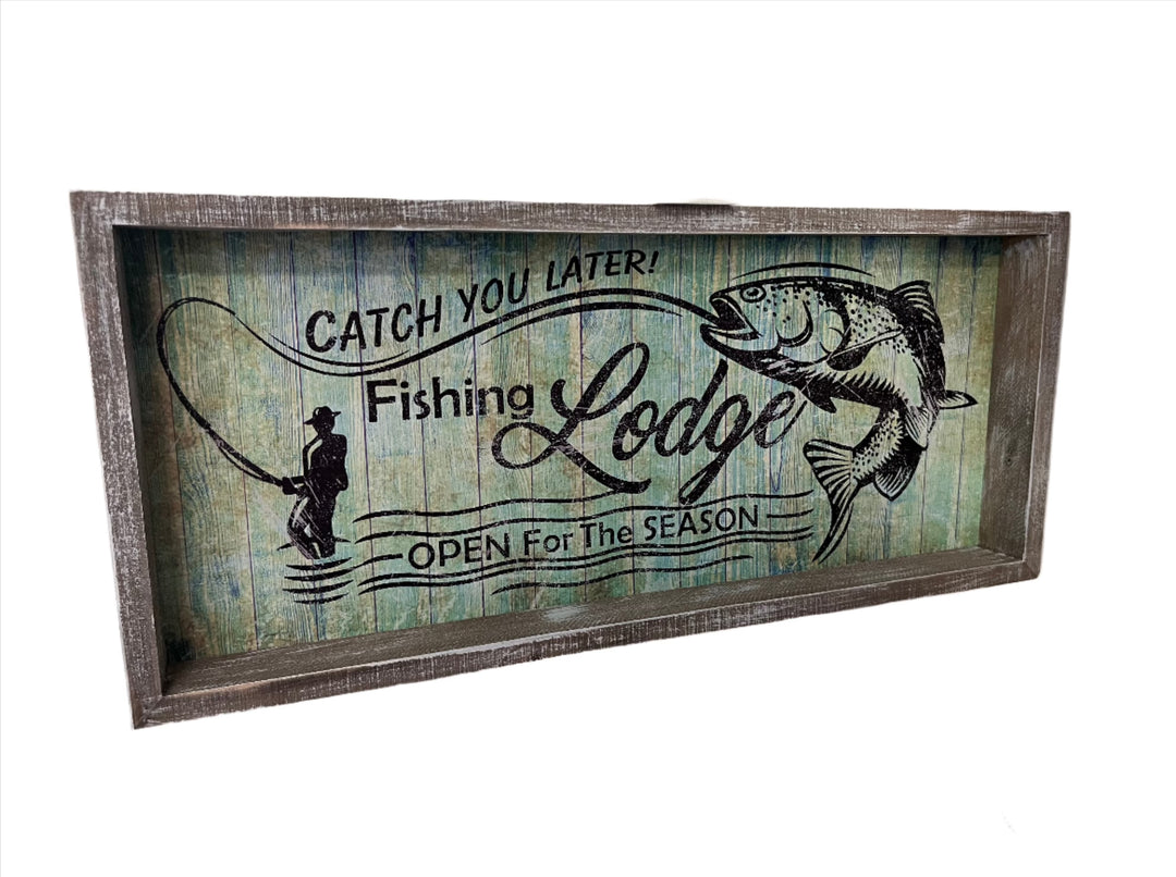 Fishing Lodge Decorative Sign