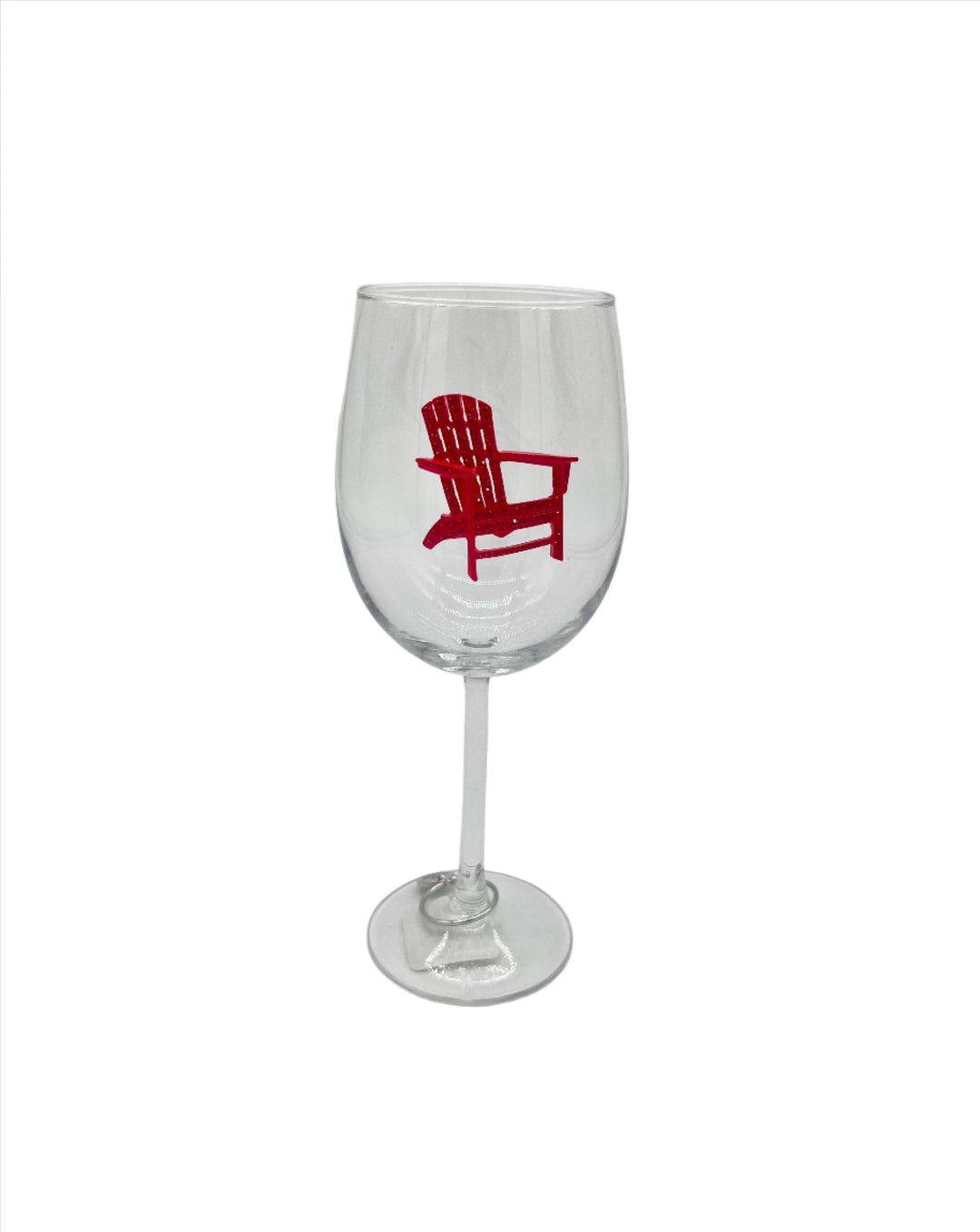 Red Adirondack Stemmed Wine Glasses