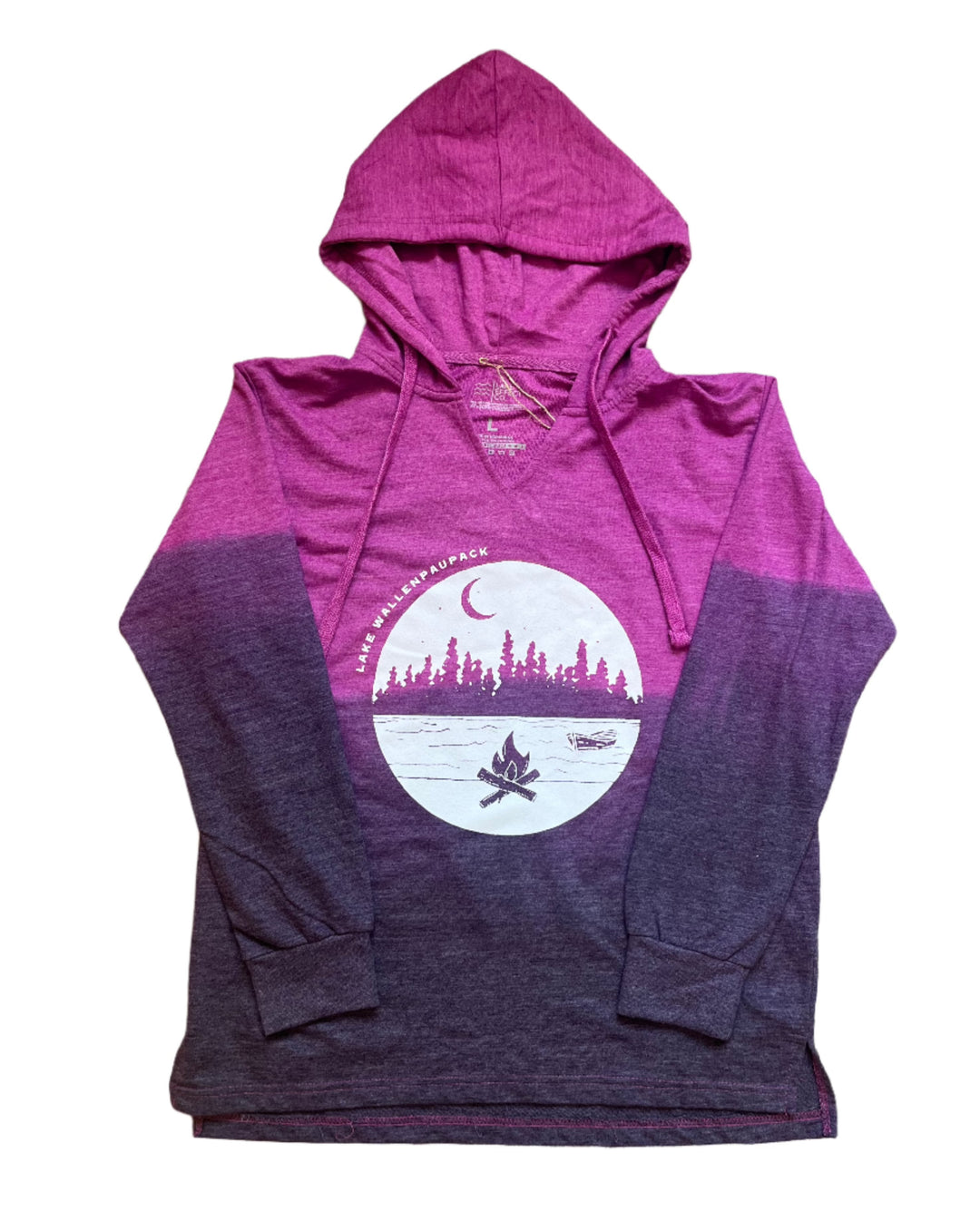 Ladies Lake Wallenpaupack Campfire French Terry Hoodie