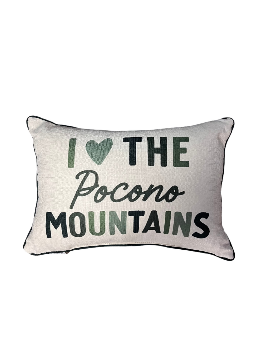 I Love the Pocono Mountains Pillow