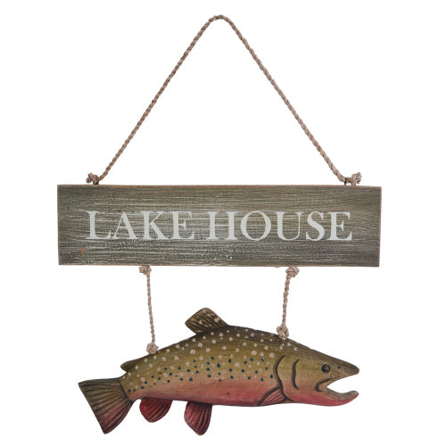 Lake House Fish Sign