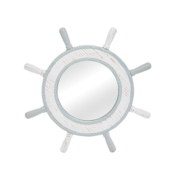 Ship Wheel Mirror