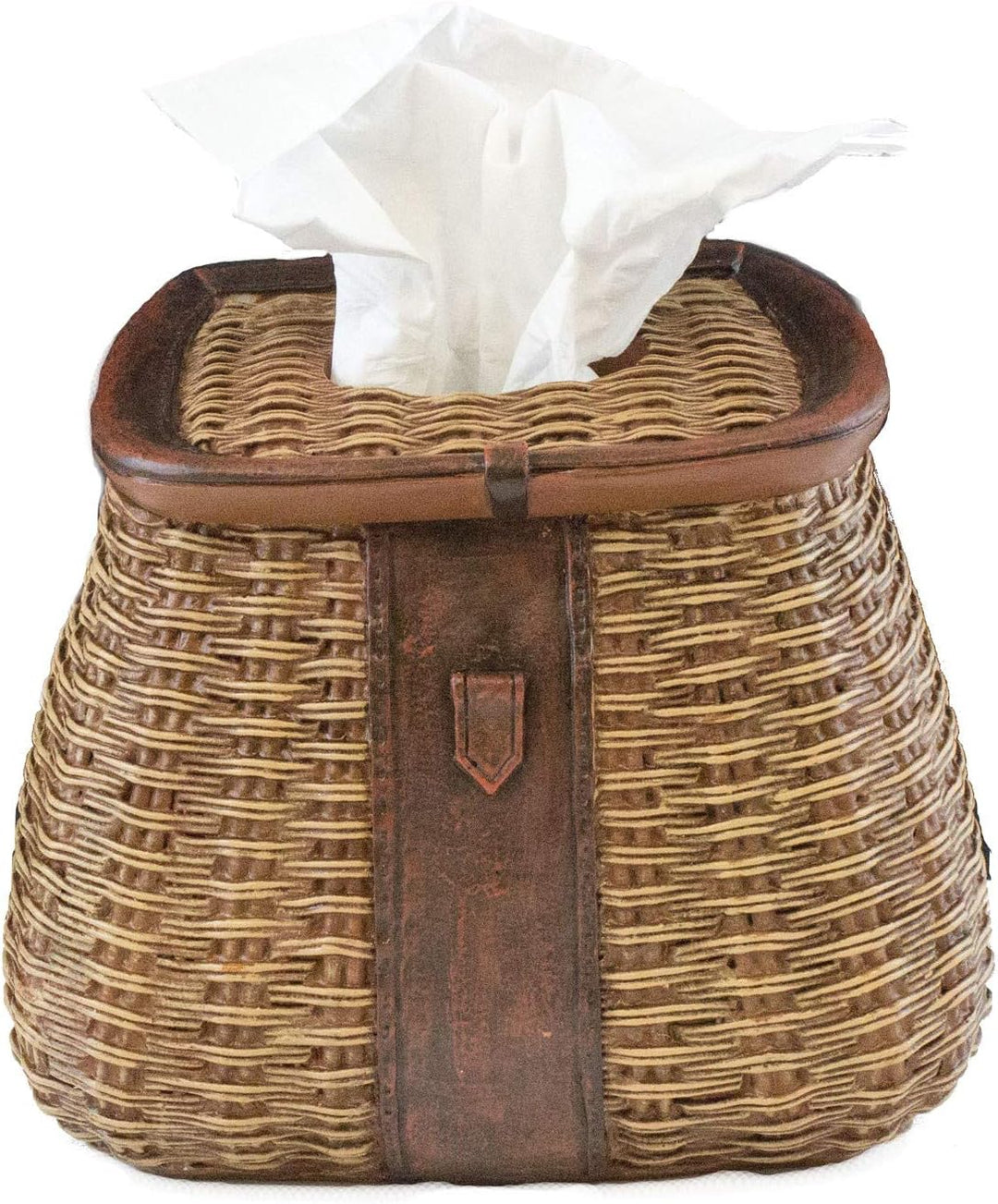 Fishing Creel Basket Tissue Box