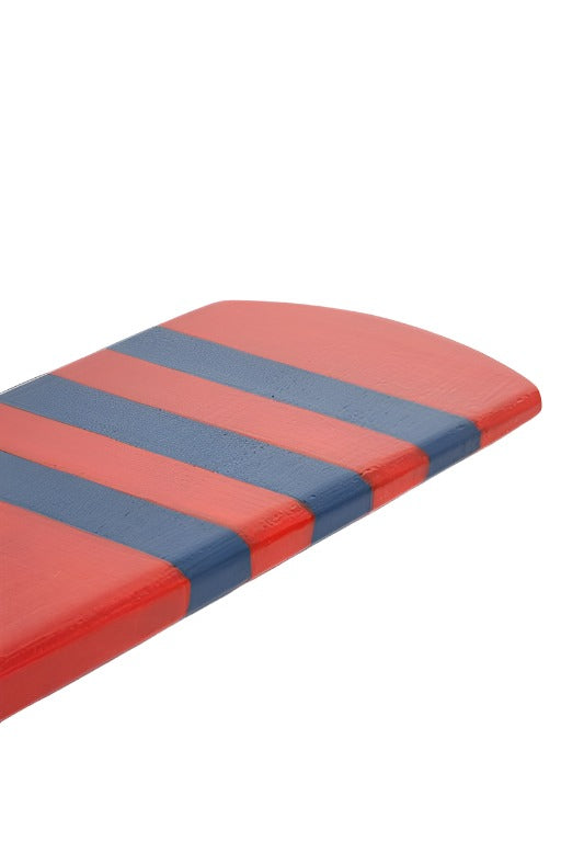 Decorative Oar with Red, White, and Blue Chevron