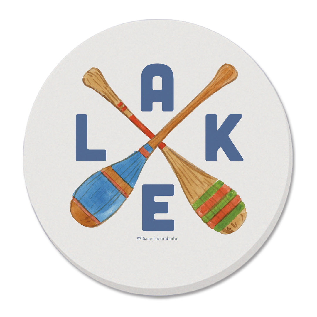Set of 4 Round Lake Coasters
