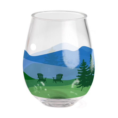 Lakeview Stemless Wine Glass