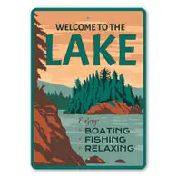 Welcome to the Lake Sign