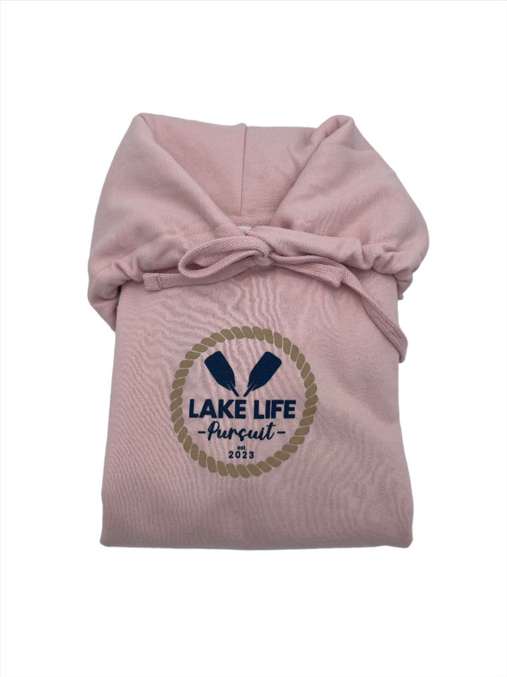 Cropped Hoodie with Lake Life Pursuit Signature Logo